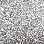10 Perles à écraser de 1 mm Argent