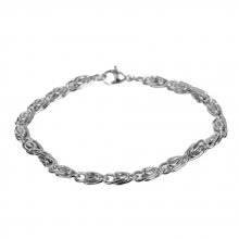 21,5 cm rustfrit stål armbånd N°06 i 304