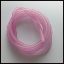 1 meter Pvc-hulsnor 5 mm violet lyserød