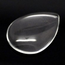 Cabochon Drop 18 x 25 mm i klart glas N°25