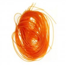 1 meter 1,5 mm orange PVC-tråd.