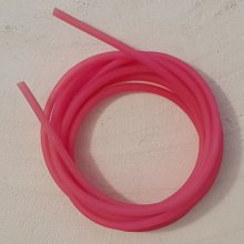 1 meter 2 mm hul pvc-snor Fushia.