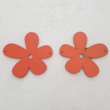 Blomster vedhæng eller stik 57 mm Orange