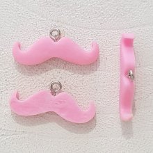 Vedhæng Moustache N°11 Pink