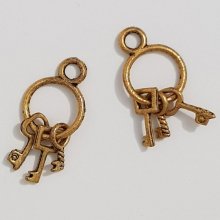 Key Charm N°01 gammelt guld