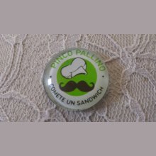 glas cabochon rund 25mm moustache 038 