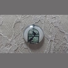 rund glas cabochon 25mm fugle 004 