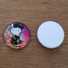 cabochon rond en verre 30mm divers 001