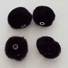 Pompon Rond Noir N°05