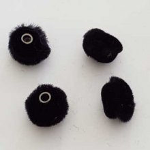 Pompon Rond Noir N°13