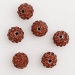 10 mm shamballa stil rhinestone harpiks perle N°02