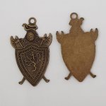 Blazon skjold Charm våbenskjold N°01 Bronze 