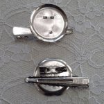 Stiftbakkeholder - Sølvfarvet 45 mm x 8 mm.