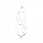 Connector 'Infinity' symbol 18k platin kobber