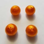 Vævet trådperle 15 mm Orange