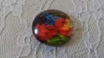 glas cabochon rund 20mm blomst 01-031 