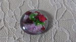 glas cabochon rund 20mm blomst 01-020 