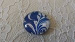 glas cabochon rund 25mm blomst 042 