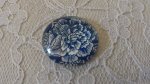 glas cabochon rund 25mm blomst 015 