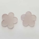 Fleur pvc 38 mm Blanc Opaline