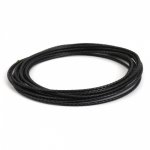 Cuir rond tressé Noir 03 mm x 5 mètres