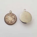 Pendentif Cabochon 20 mm en Verre Fantaisie N°06-02