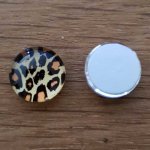 cabochon rond en verre 10mm divers 011