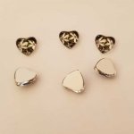 Cabochons coeur en verre 9.70 mm N°02