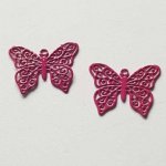 Breloque papillon N°19 Mauve 13 x 16 mm