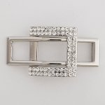 Boucle de ceinture Argent N°19 Strass