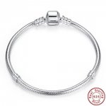 Bracelet Argent 925 Fermoir Clip 18 cm