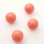 Perle Céramique Ronde 16 mm Rose 01 x 1 Pièce