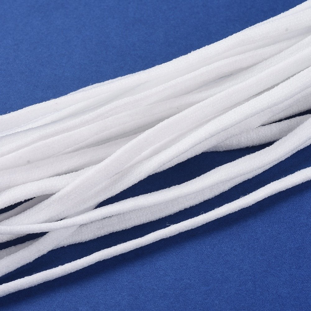 Flad polyesterelastik 4 mm pr. meter