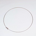  Lot de 14 colliers câble en métal et fermoir à visser.