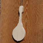 Massivt træ mandolin ht15cm, musikalsk bryllup dekoration håndlavet musiker gave