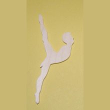 Dancer figurine 3mm massivt træ håndlavet udsmykning scrapbooking dans