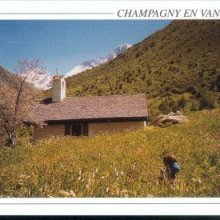 Postkort Champagny le Haut Kapel i Friburge