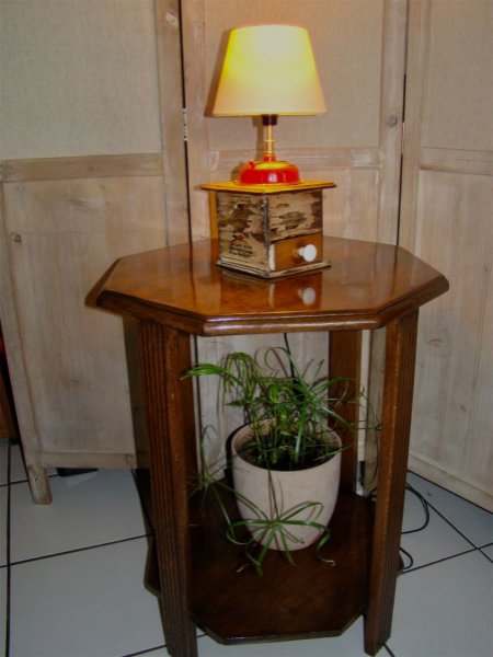 Antik kaffekv&aelig;rn lampe r&oslash;d 