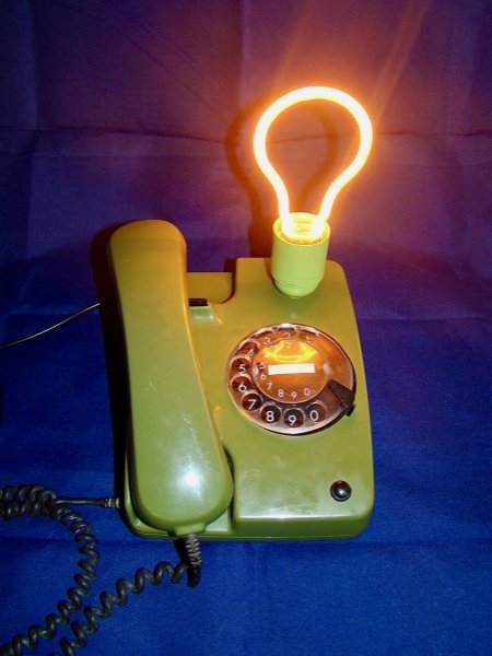 80' stil telefonlampe Herr Kommissar 