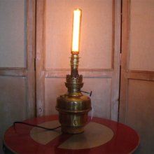 Messing paraffinlampe EDISON stil 