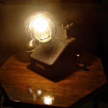Retro steampunk telefon lampe