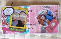 scrapbooking, américain, azimutscrap, mini album à personnaliser 