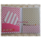 Journal intime ou Calepin album ou carnet papiers assortis "Special Day" rose vert multicolore