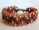 Bracelet O'beady Rouge indien en kit