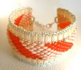 Bracelet Tila Twinika Orange en kit