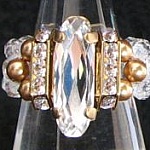 Kit bague Balleny Cristal dorée