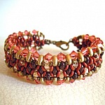 Bracelet O'beady Rouge indien en kit
