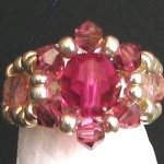 Bague en kit Lolita Ronde fuchsia