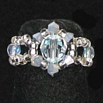 Bague en kit Lolita Ronde Opale-Argent