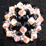 Grand Mekiro sort og hvidt ring sæt